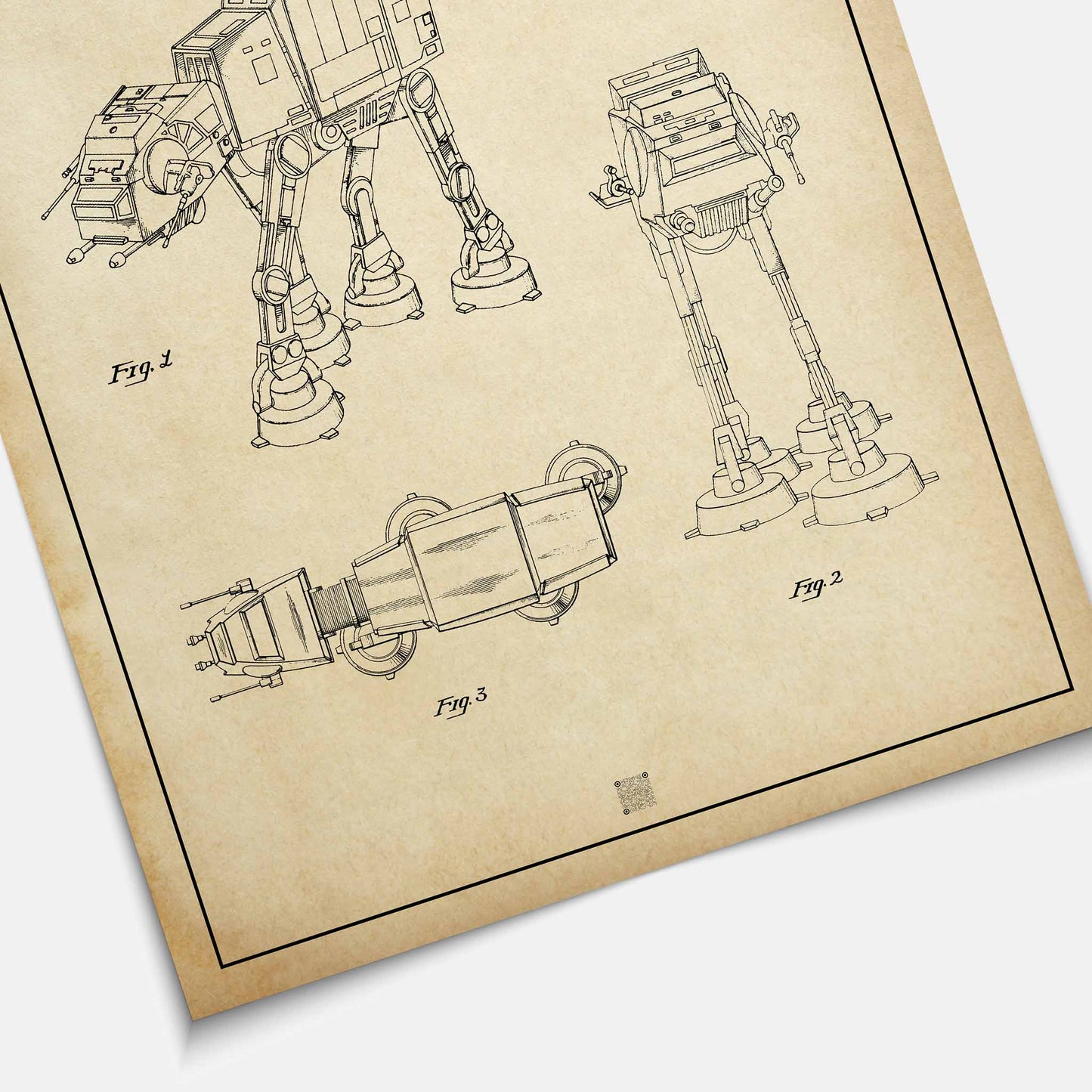 Affiche brevet AT-AT Imperial Walker