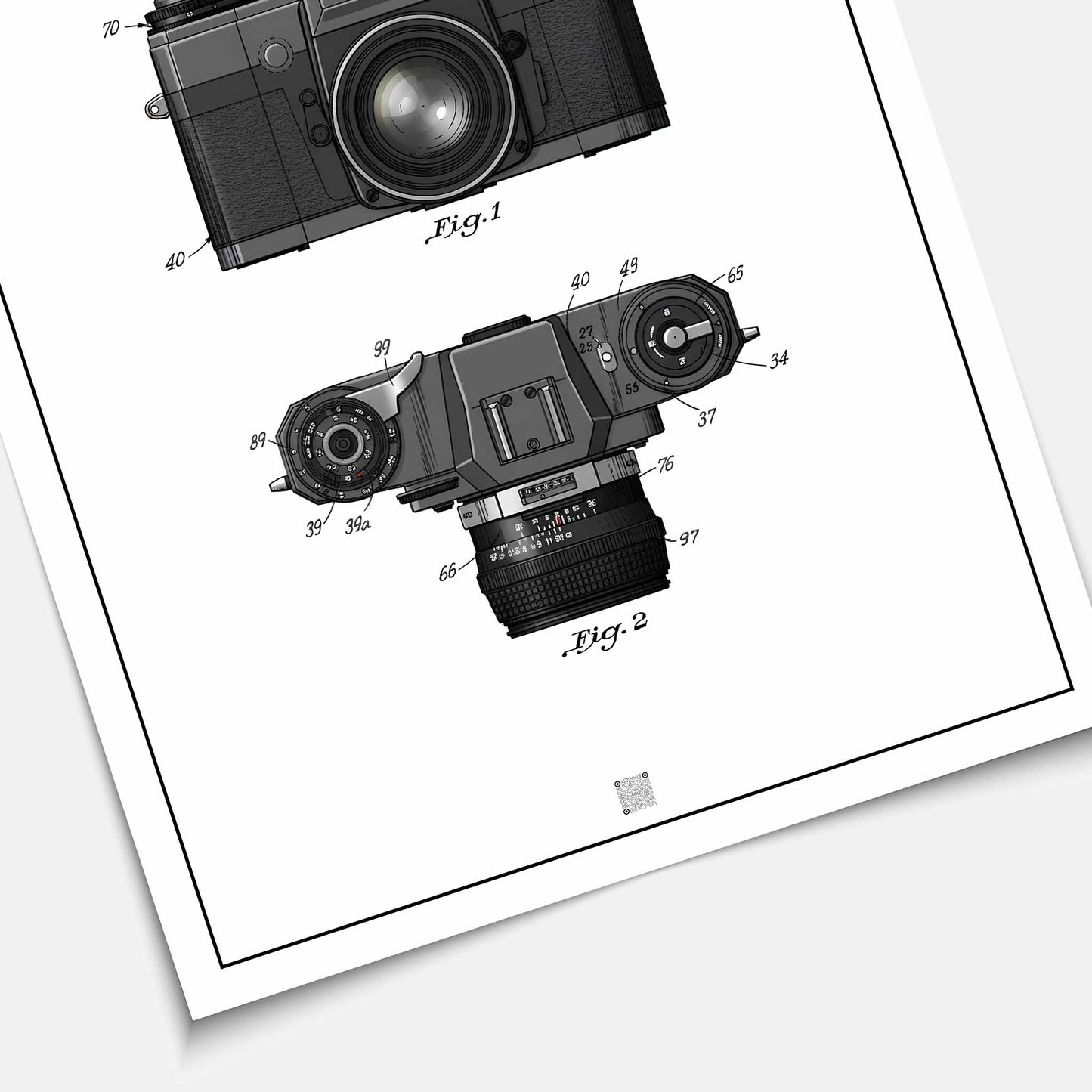 Affiche brevet Appareil Photo Reflex