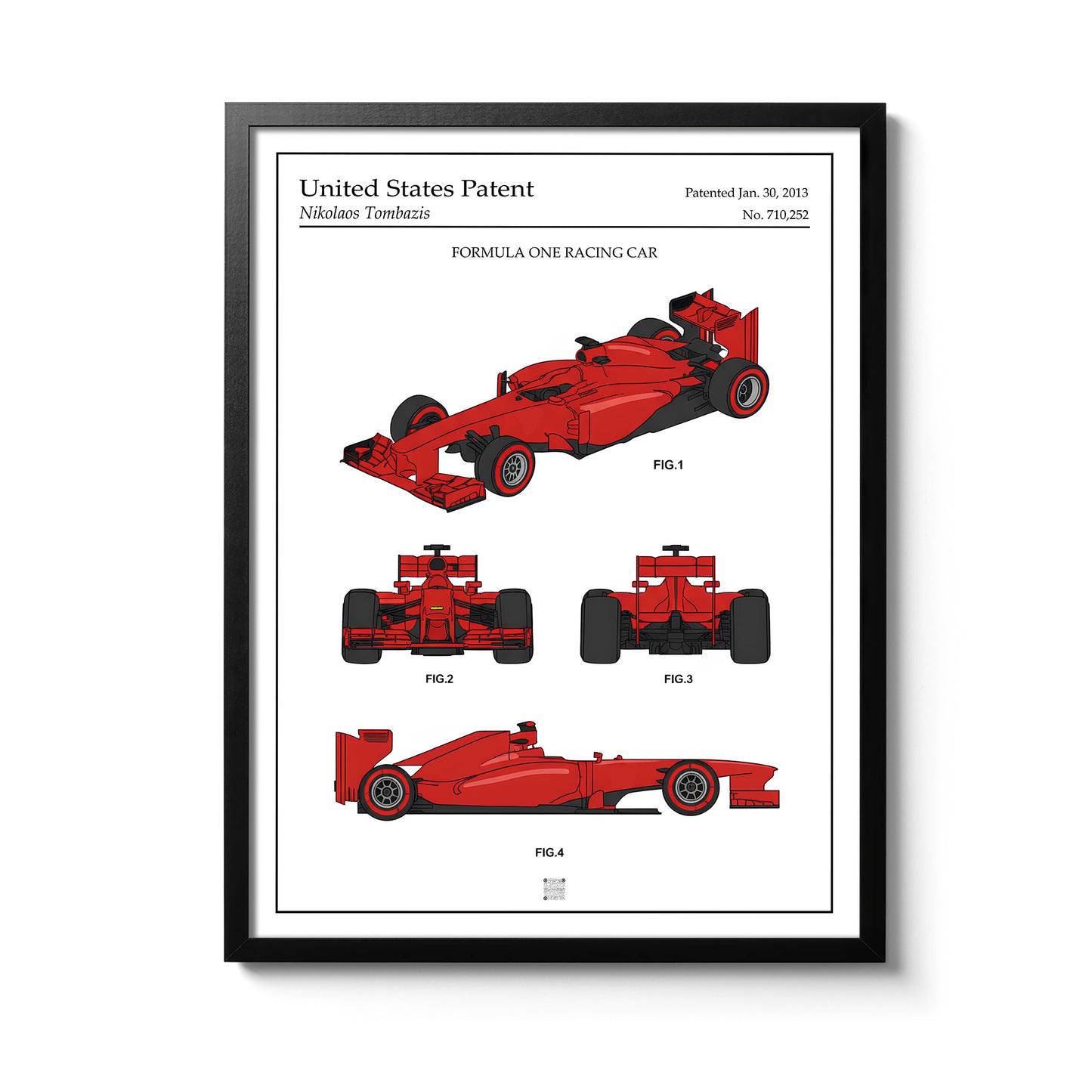 Affiche brevet Formule 1