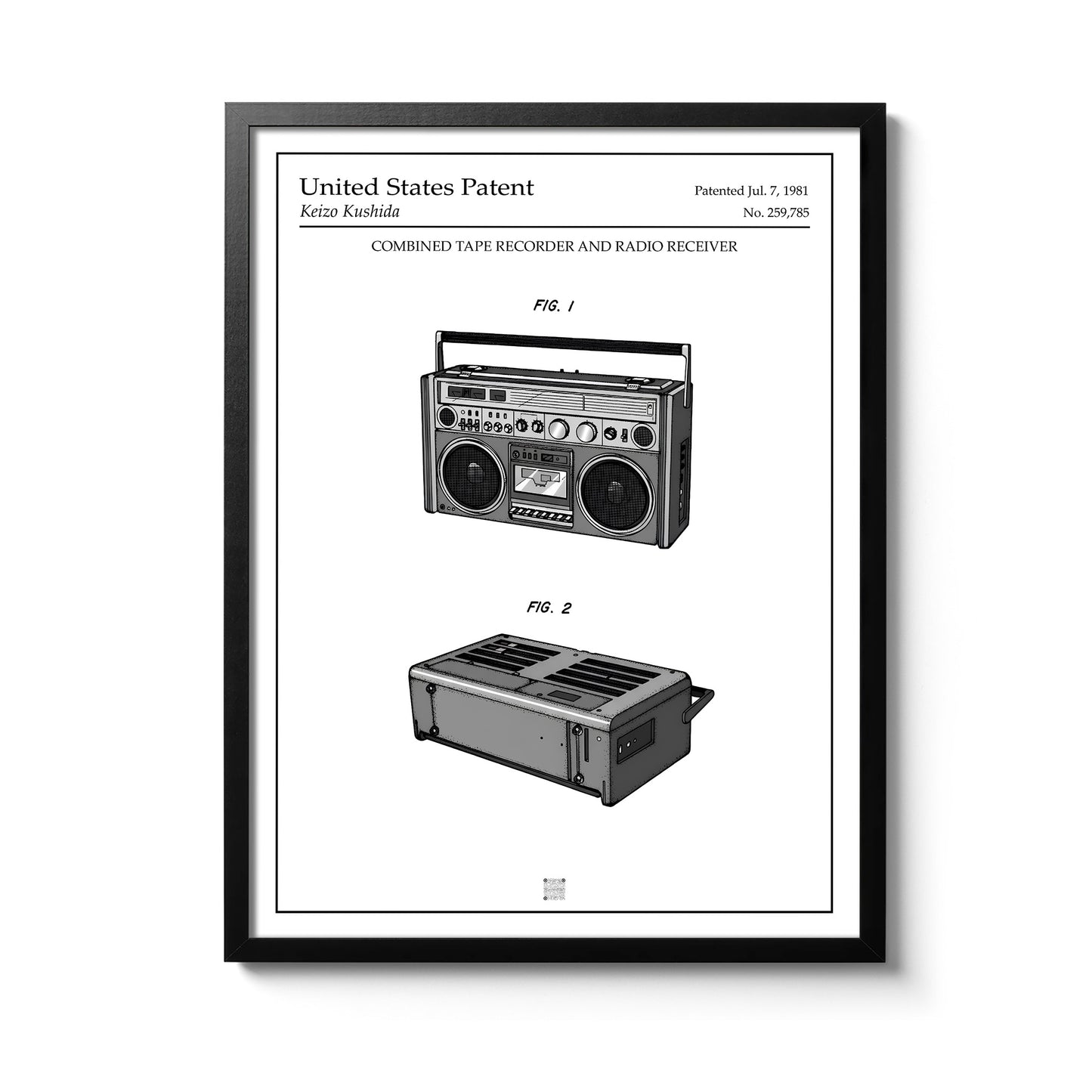 Affiche brevet Ghetto Blaster