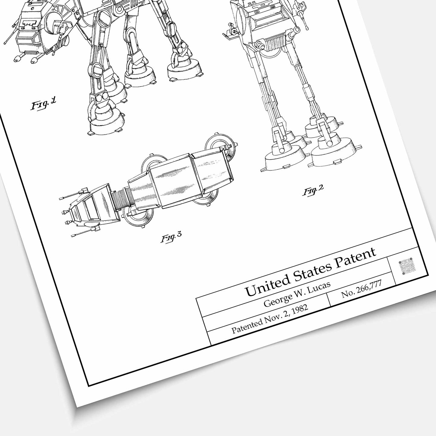 Affiche brevet AT-AT Imperial Walker