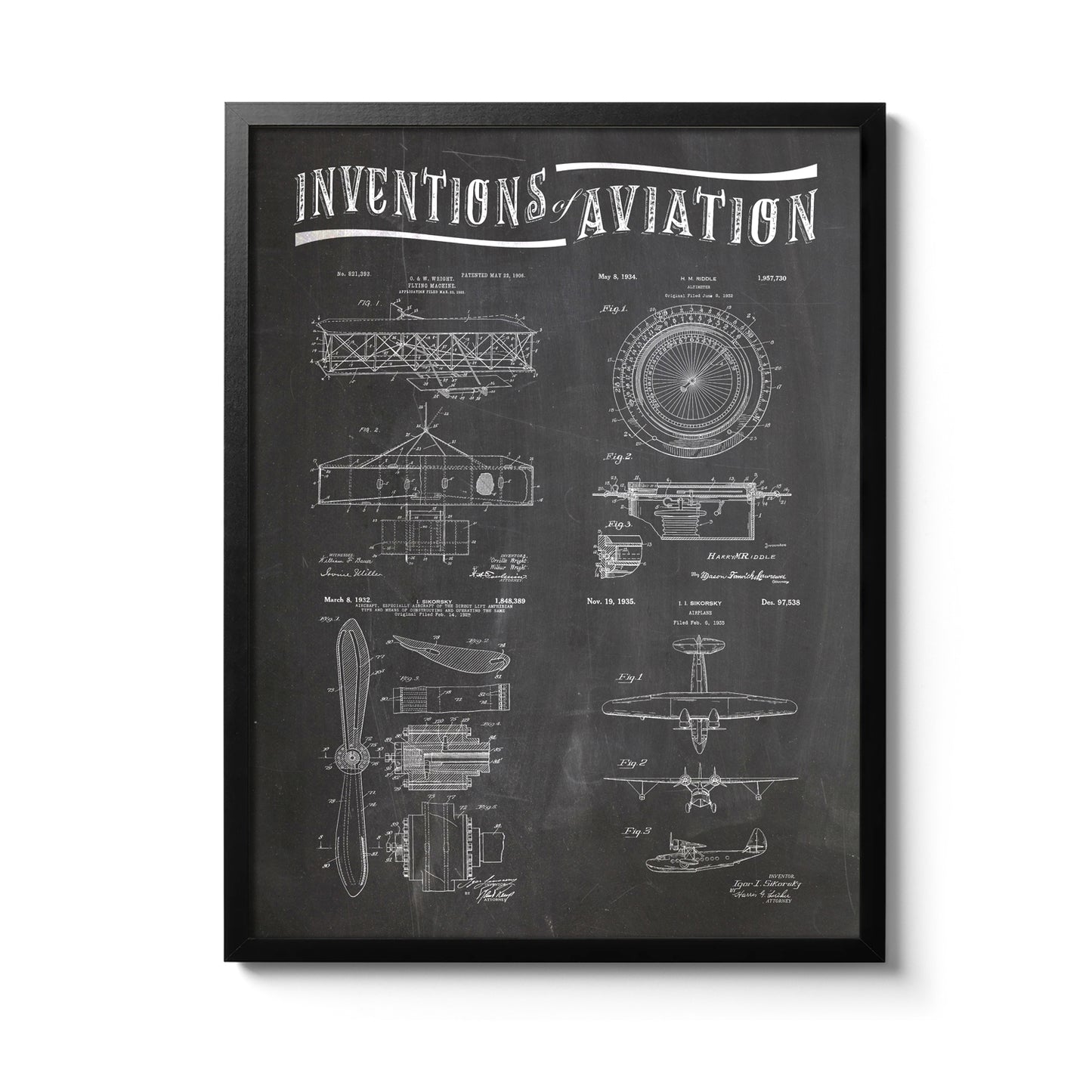 Affiche Inventions Aviation