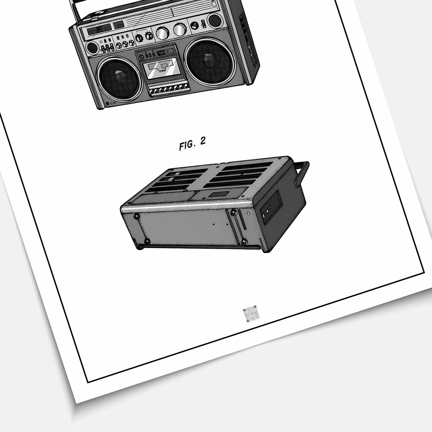 Affiche brevet Ghetto Blaster
