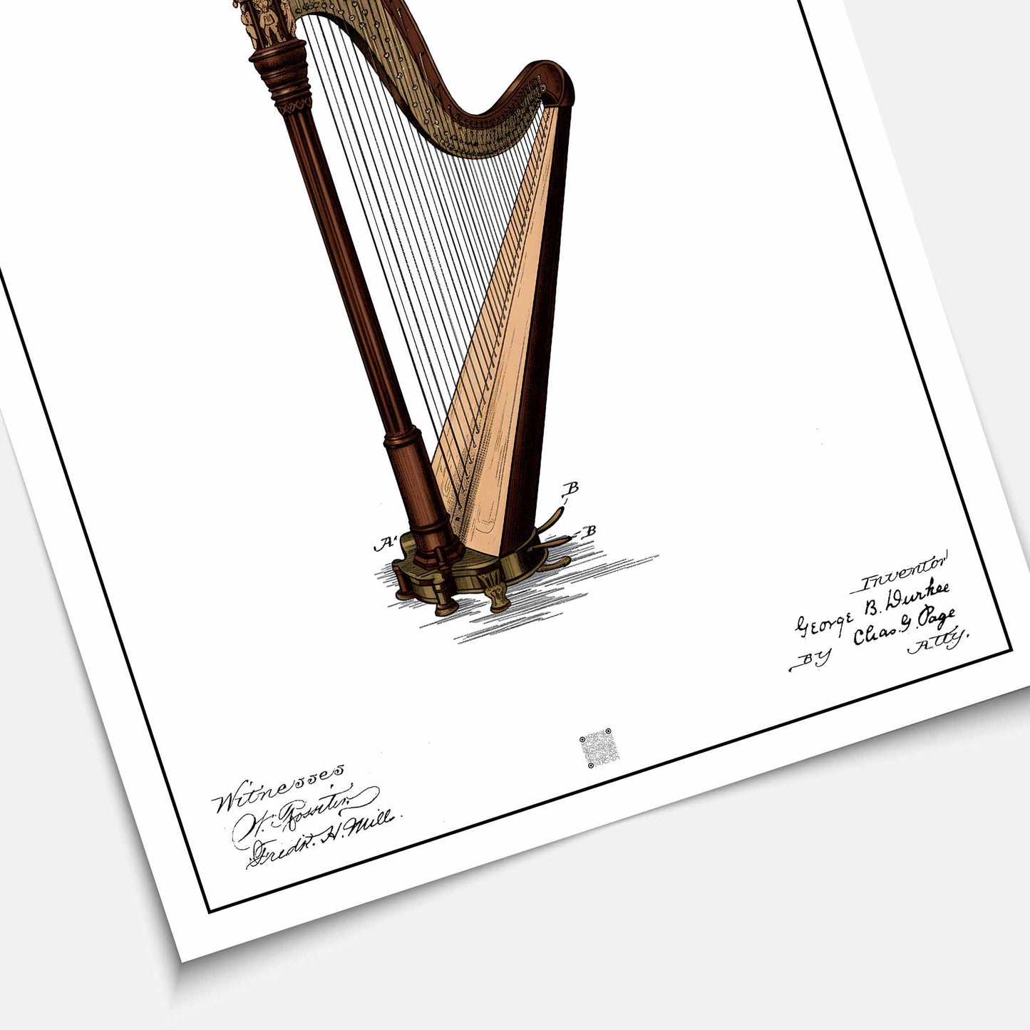 Affiche brevet Harpe