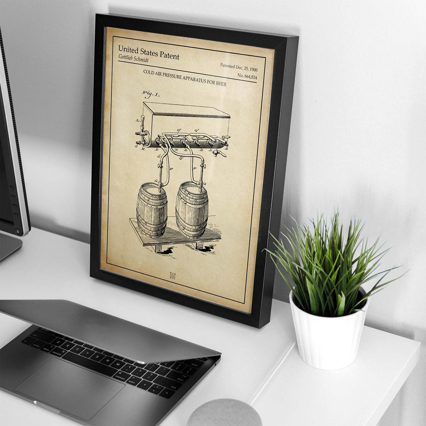 Affiche brevet Tireuse à Bières