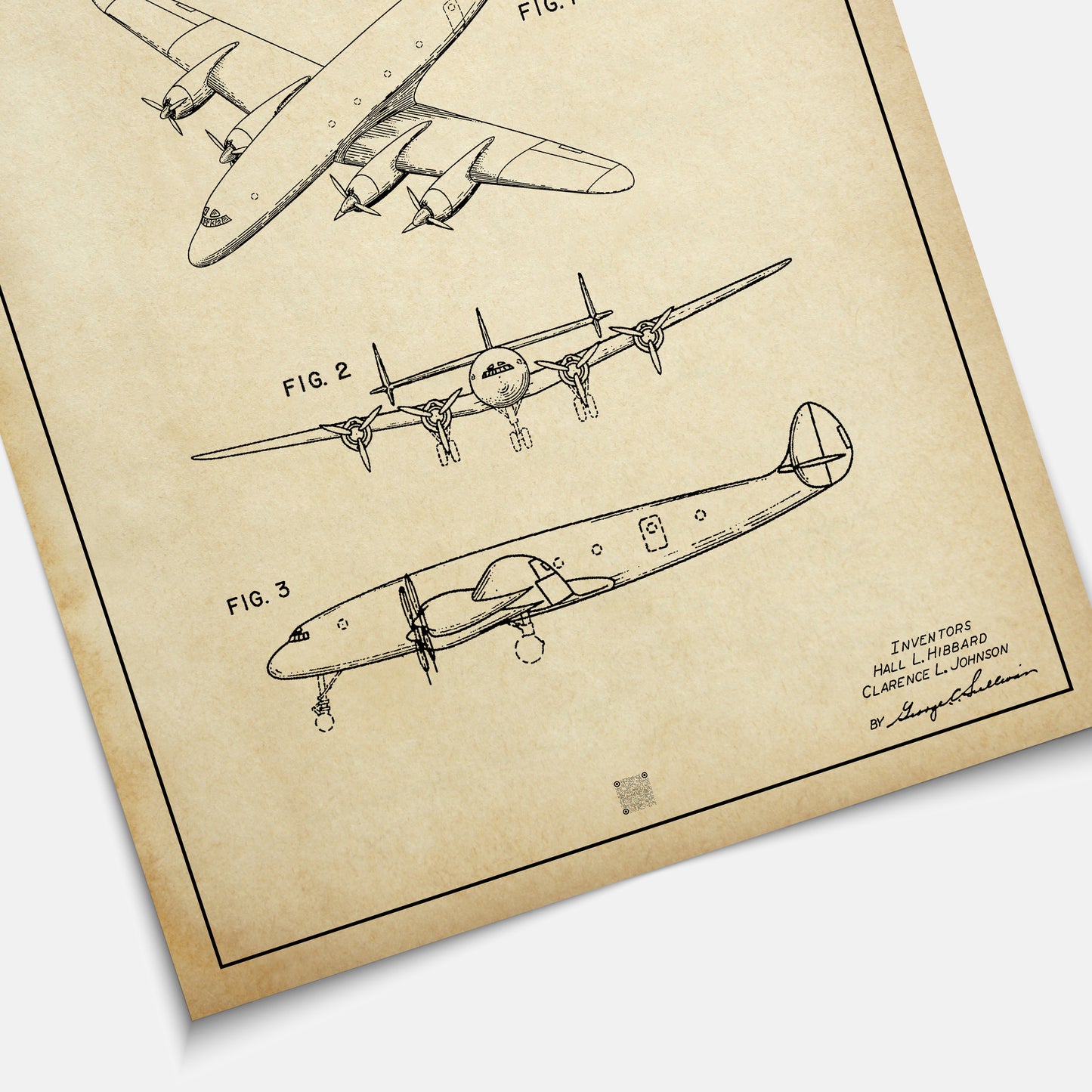Affiche brevet Bombardier