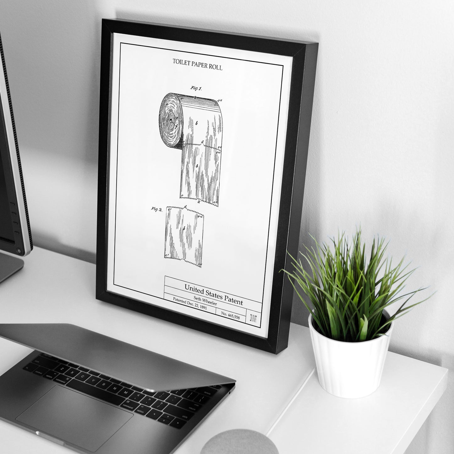 Affiche brevet Papier Toilette