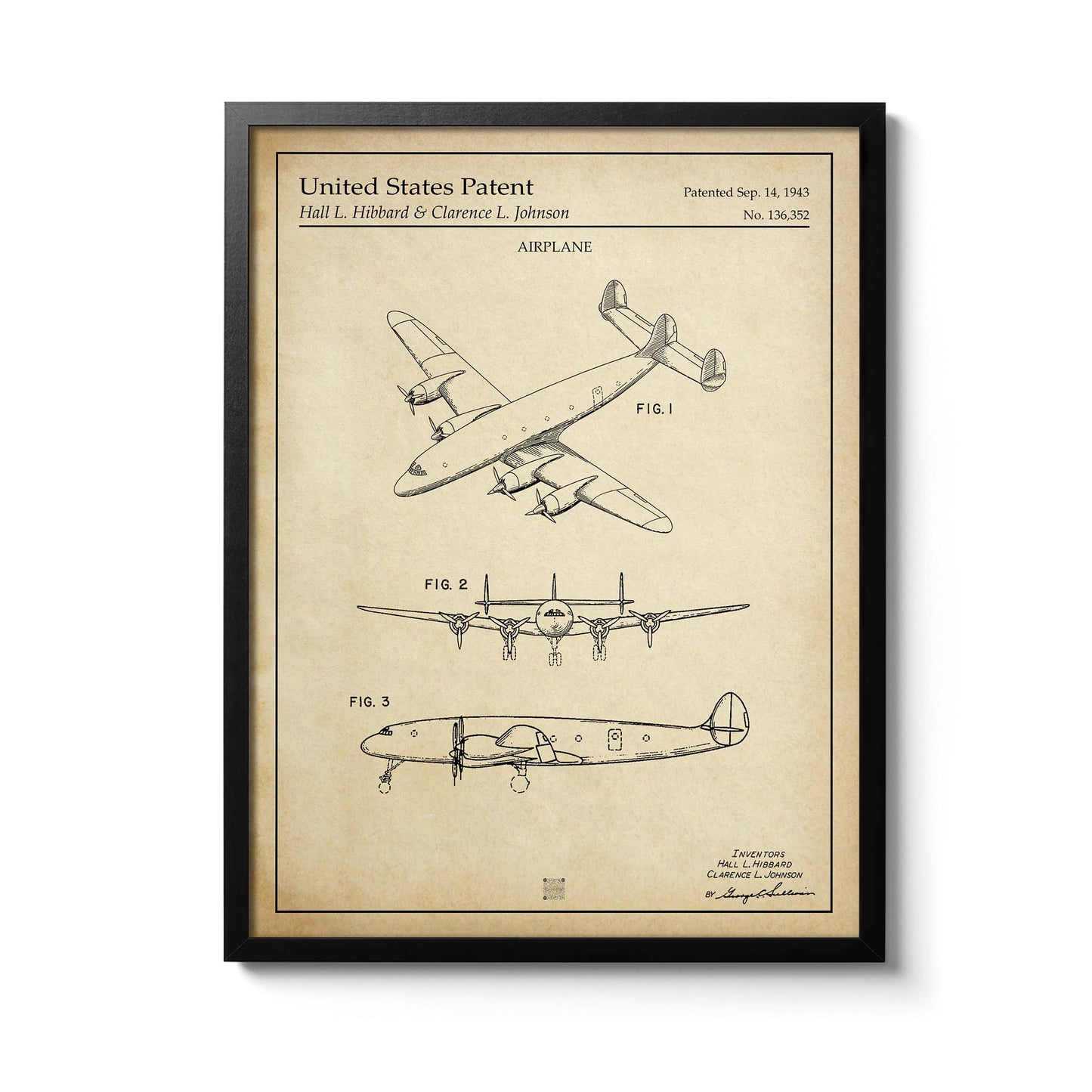 Affiche brevet Bombardier