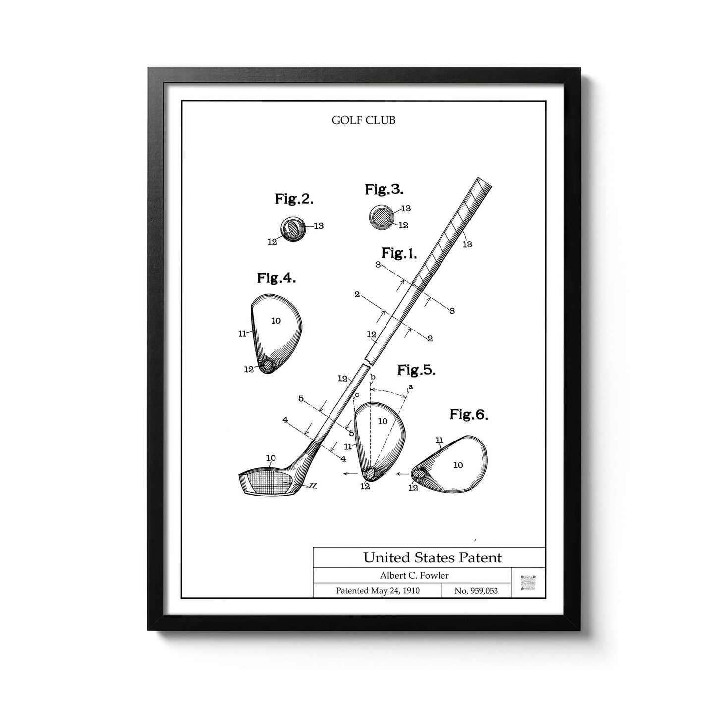 Affiche brevet Club de Golf