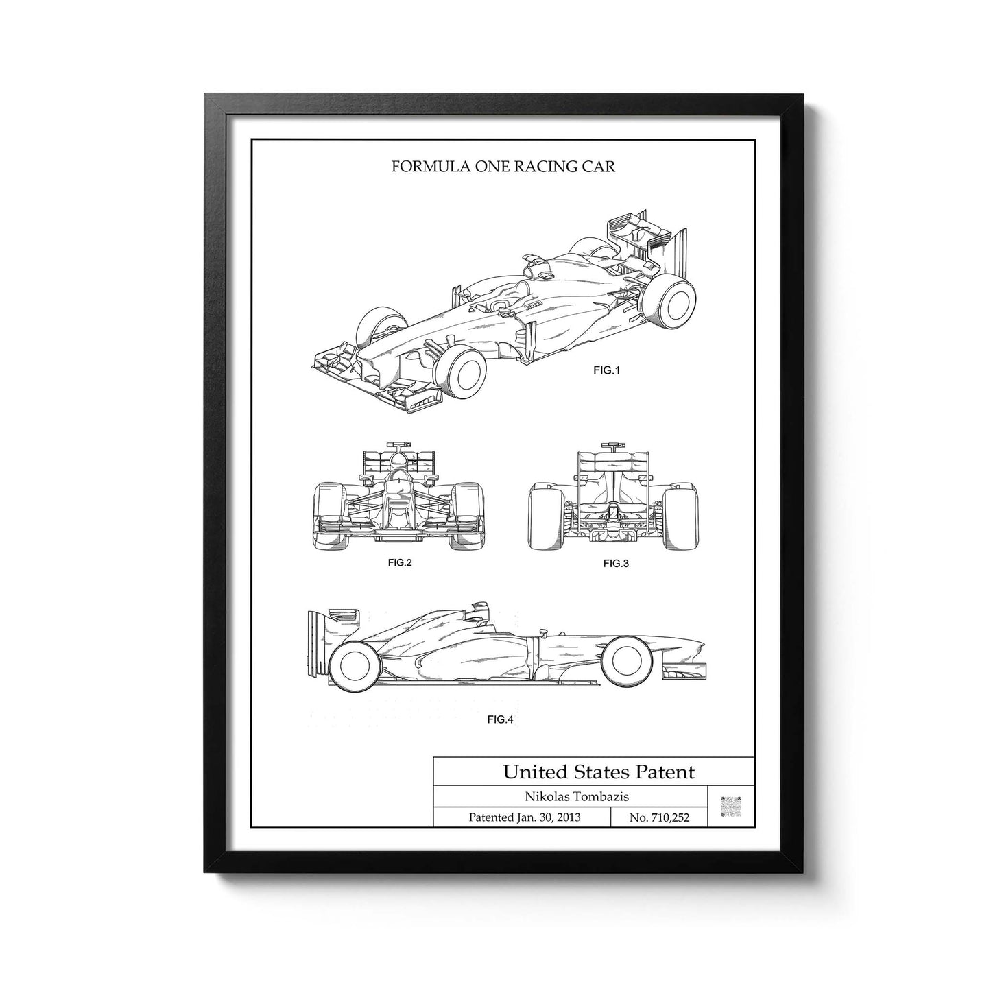 Affiche brevet Formule 1