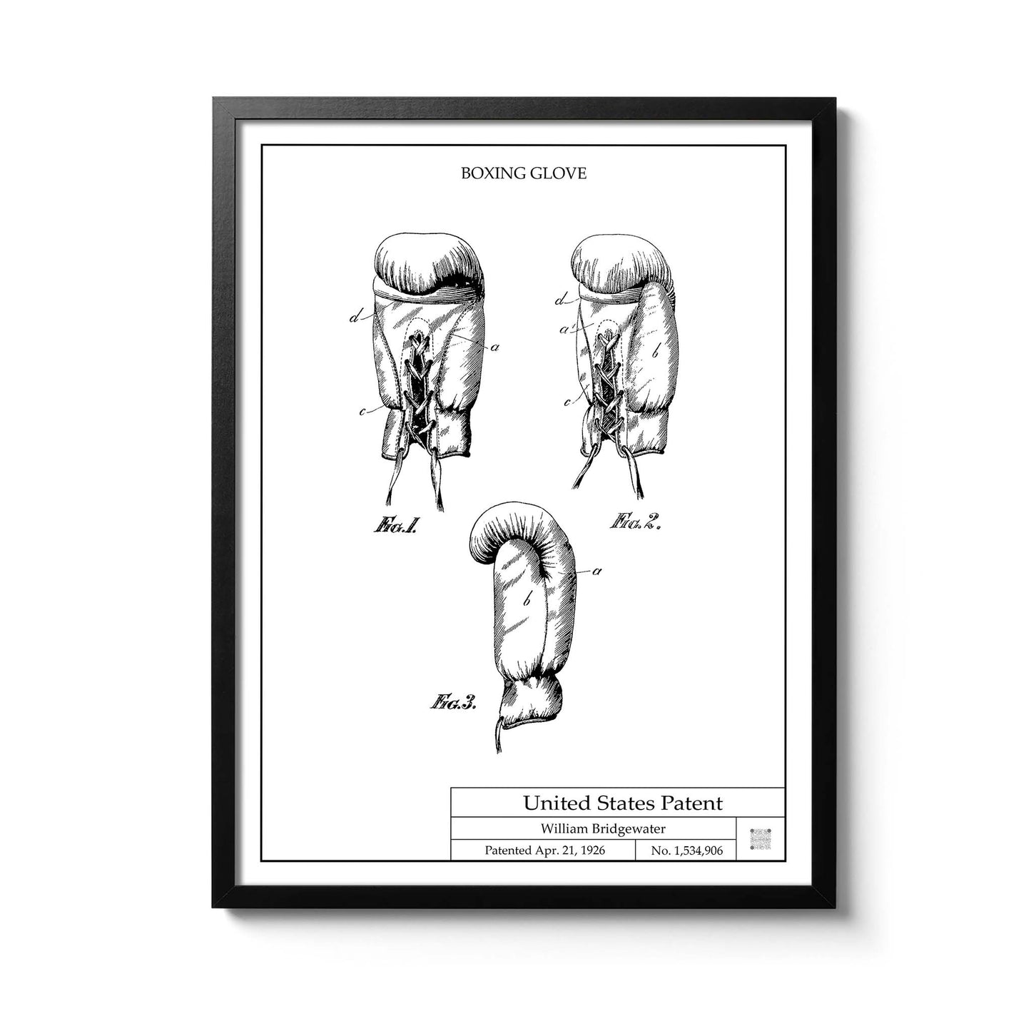 Affiche brevet Gants de Boxe