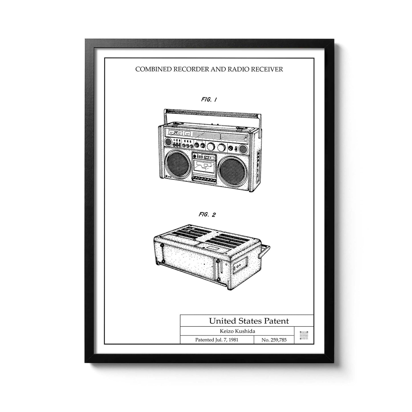 Affiche brevet Ghetto Blaster