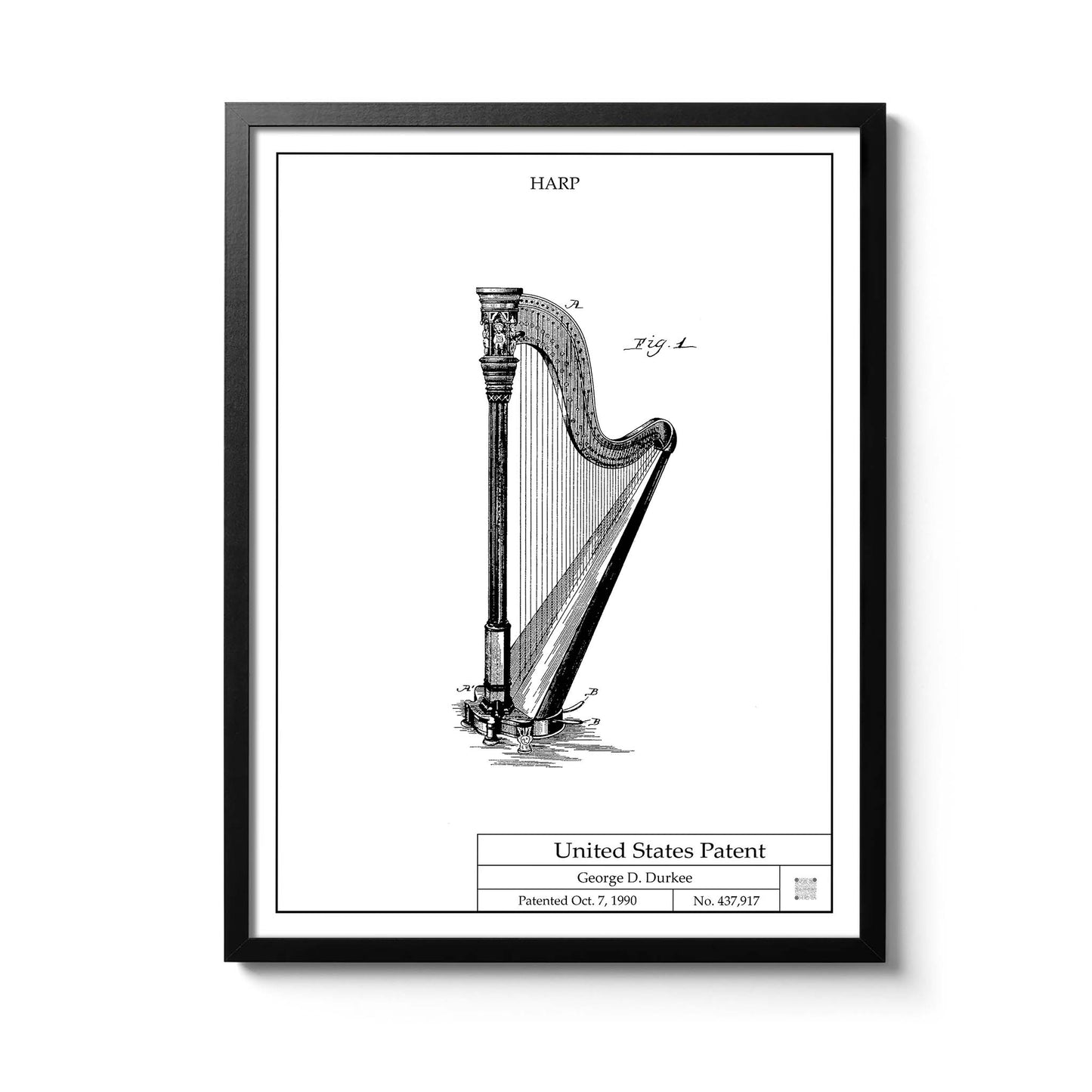 Affiche brevet Harpe