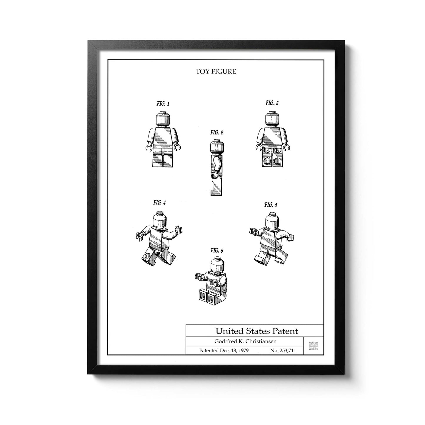 Affiche brevet Figurine Lego