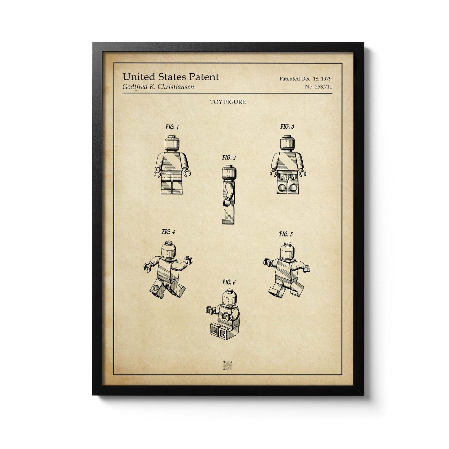 Affiche brevet Figurine Lego