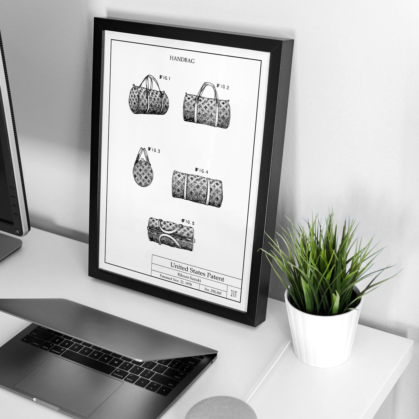 Affiche brevet Sac à Main