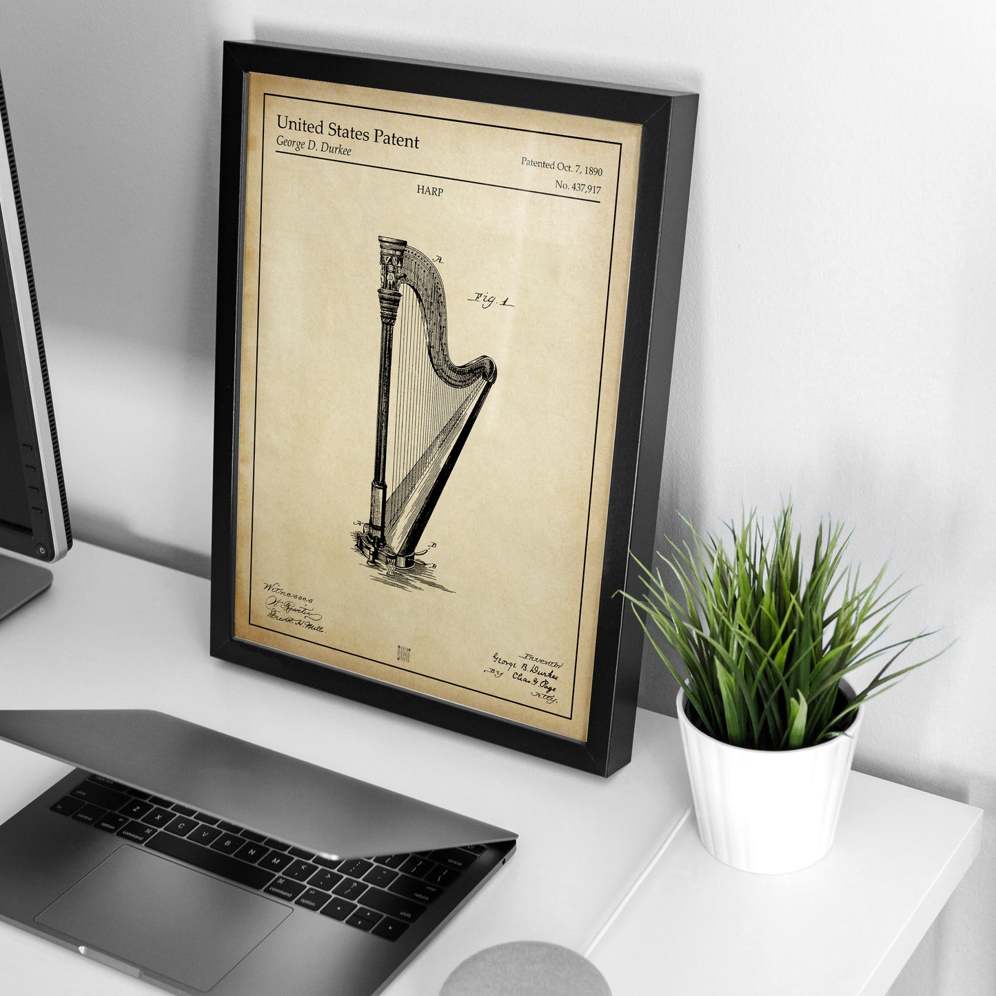 Affiche brevet Harpe