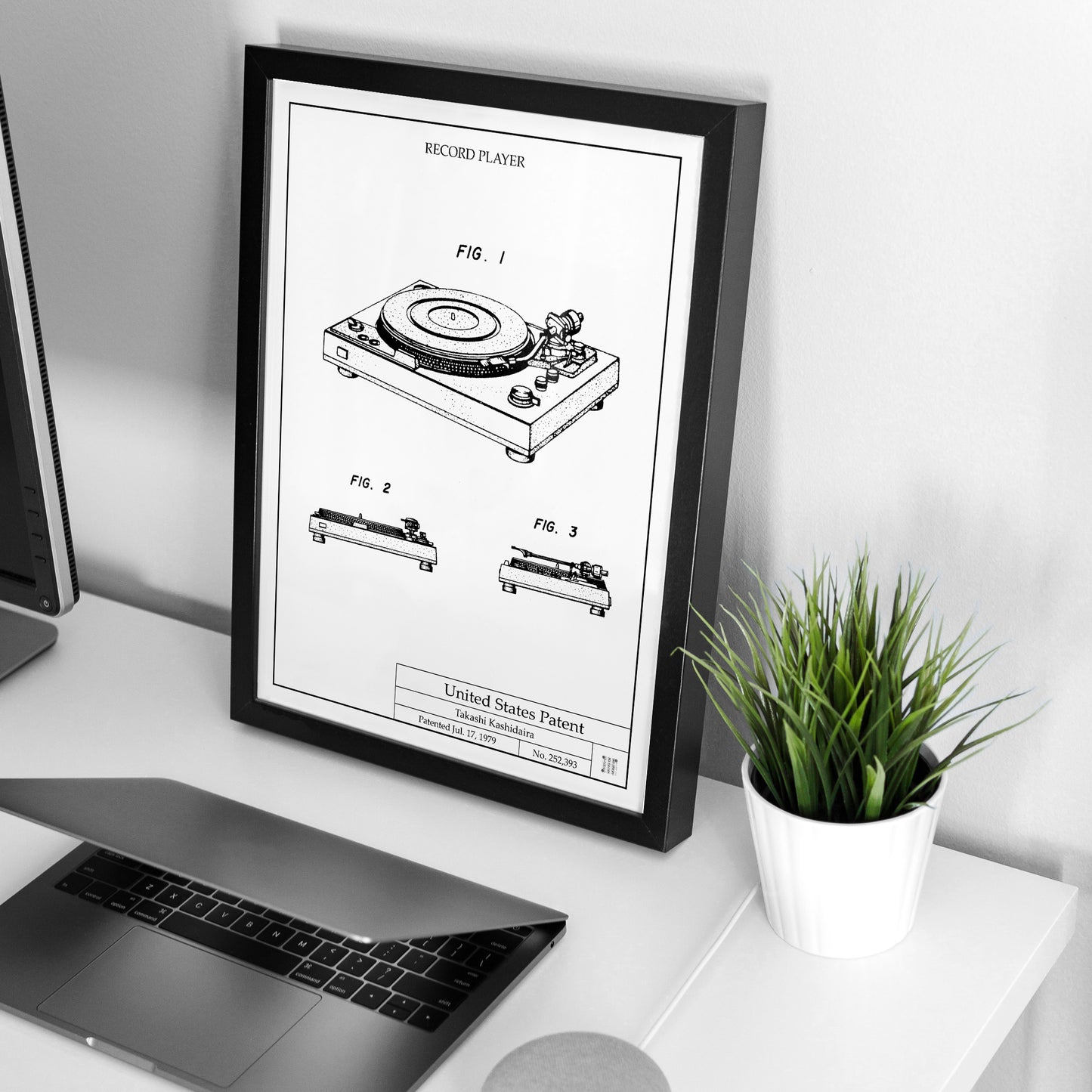 Affiche brevet Platine Vinyle