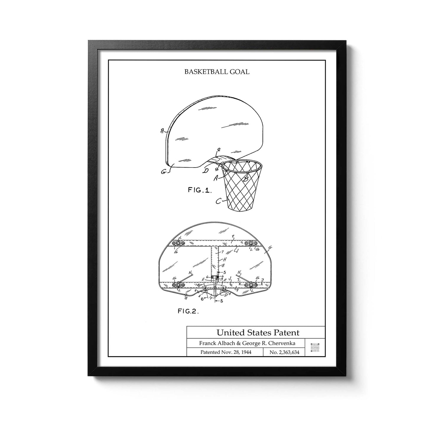 Affiche brevet Panier de Basket