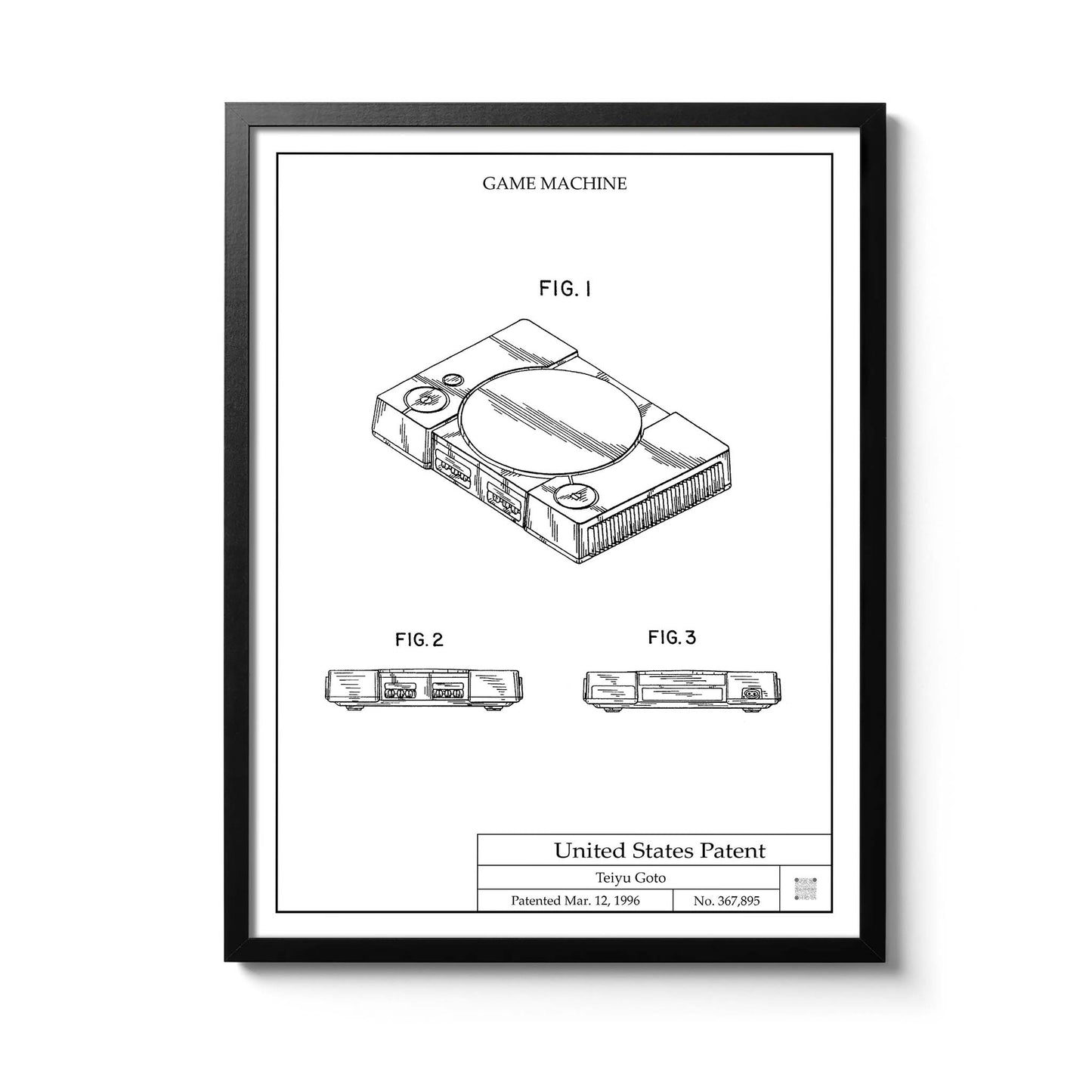 Affiche brevet PlayStation