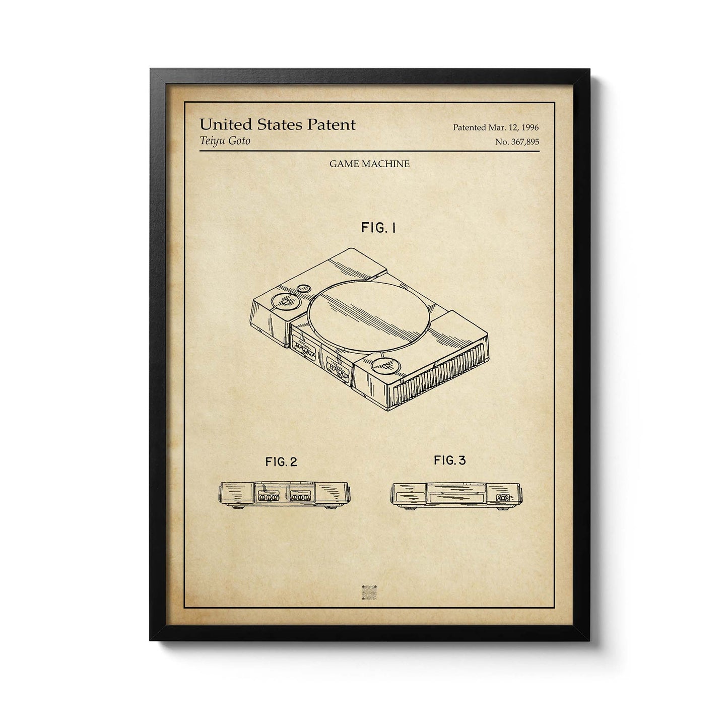 Affiche brevet PlayStation