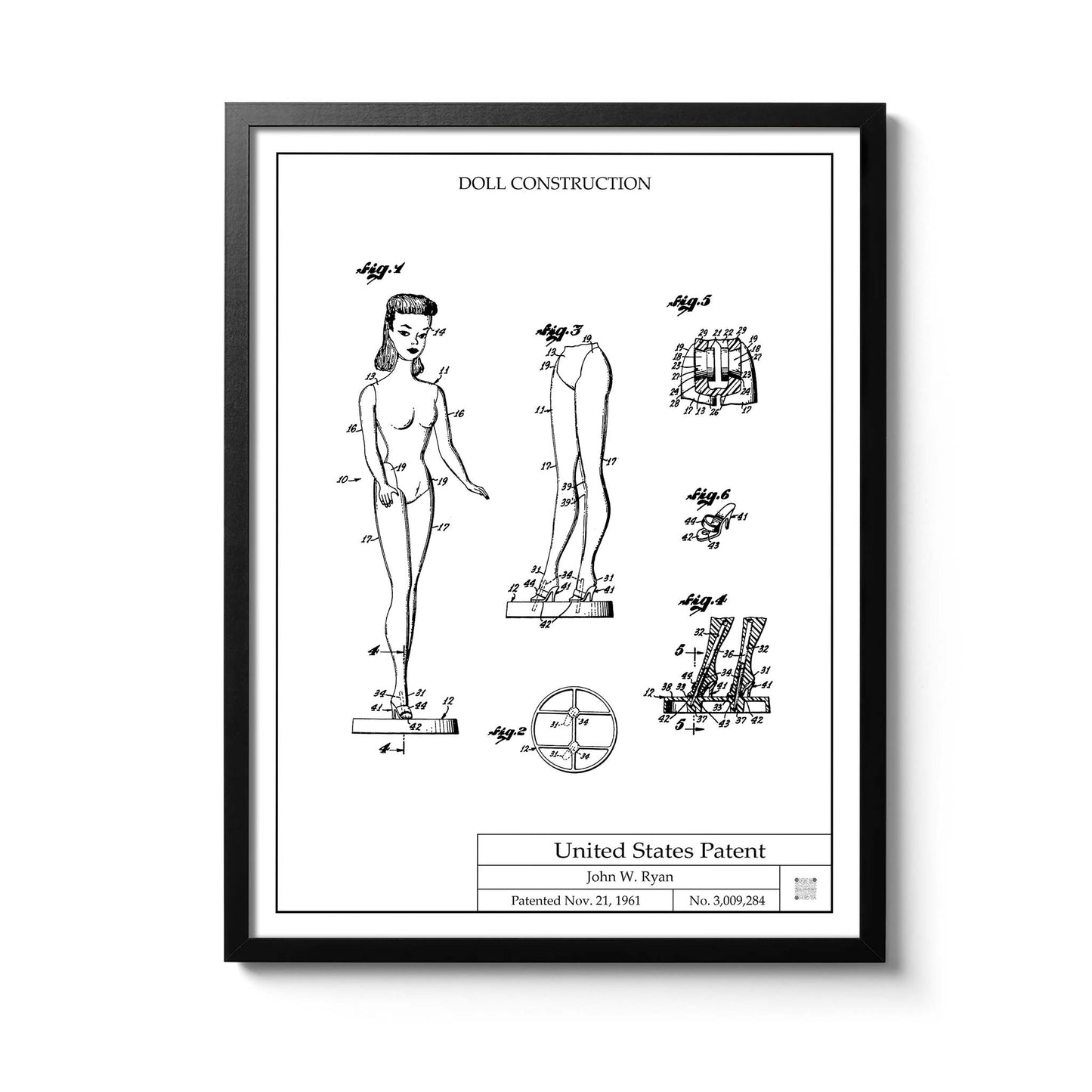 Affiche brevet Poupée Barbie