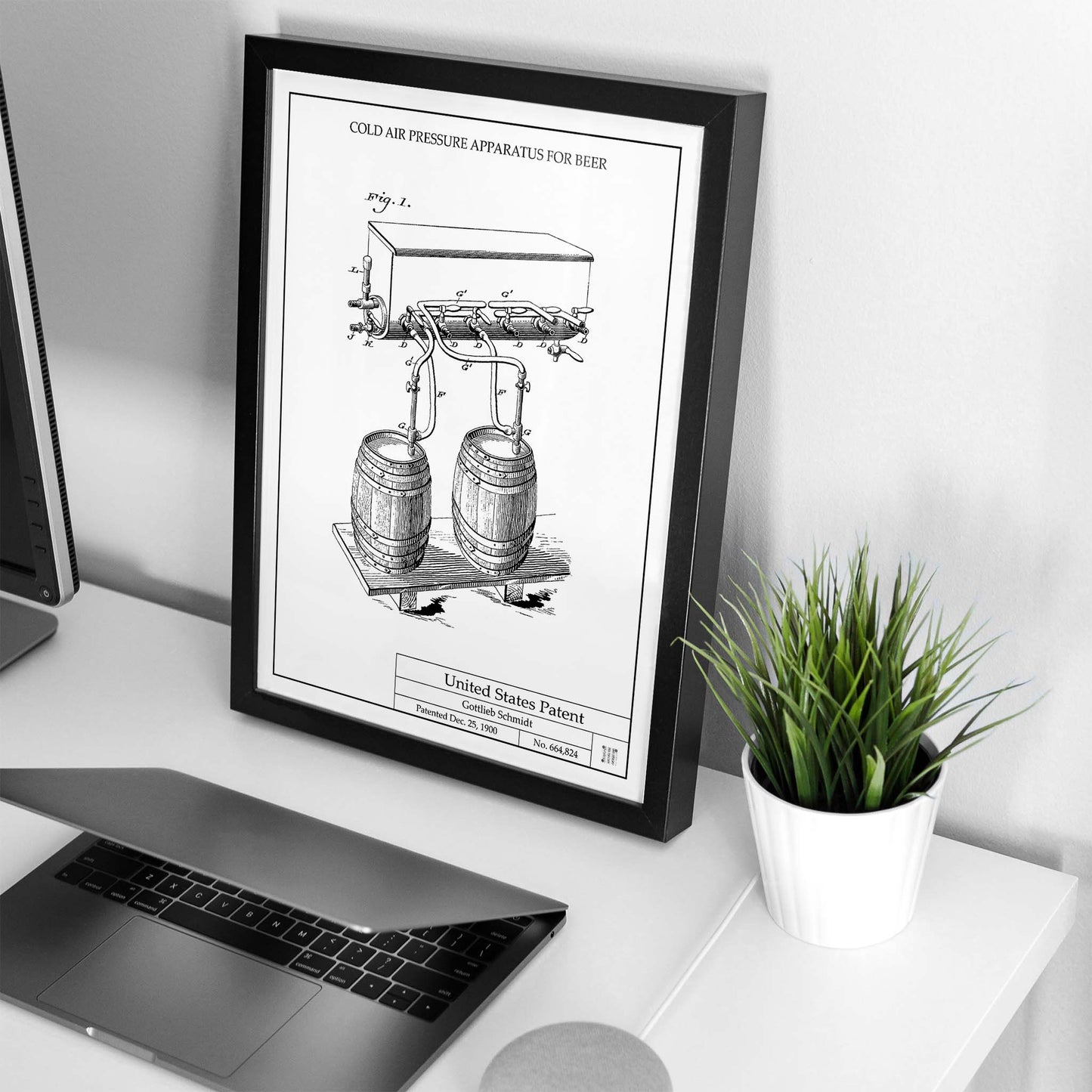 Affiche brevet Tireuse à Bières