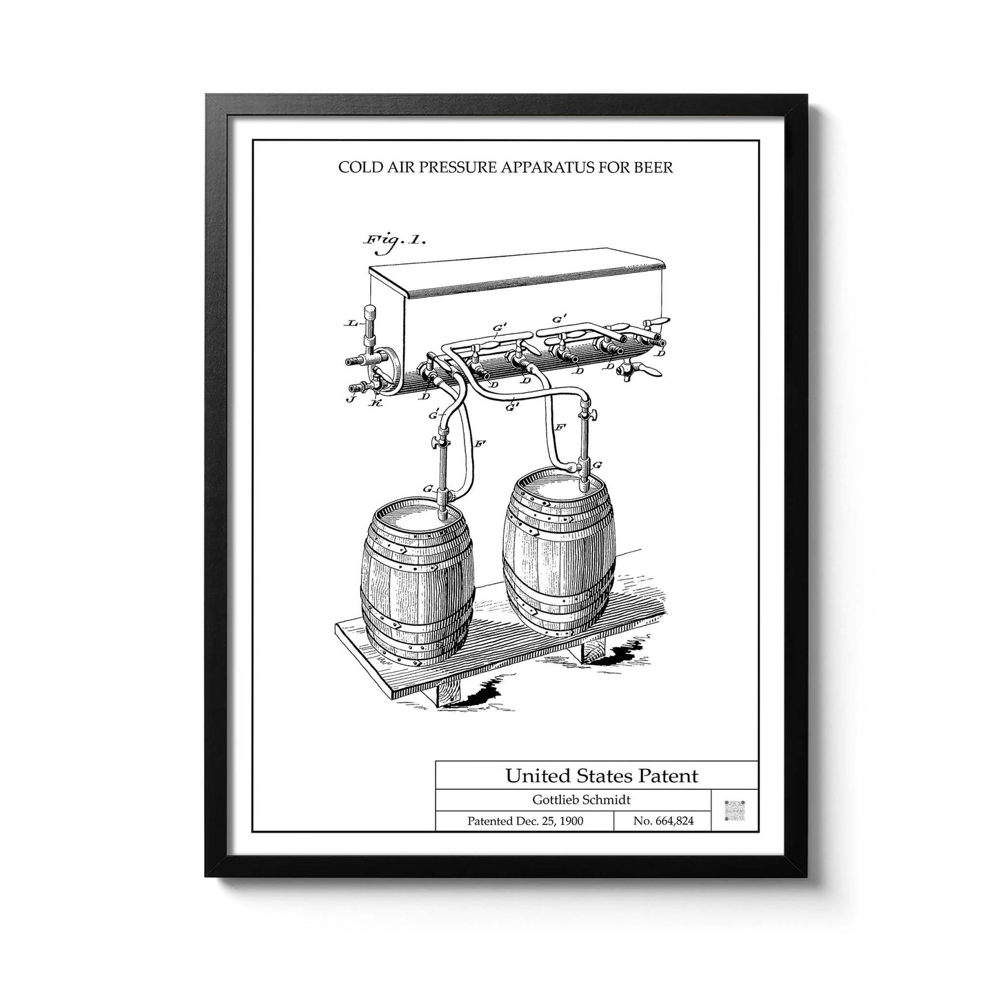 Affiche brevet Tireuse à Bières