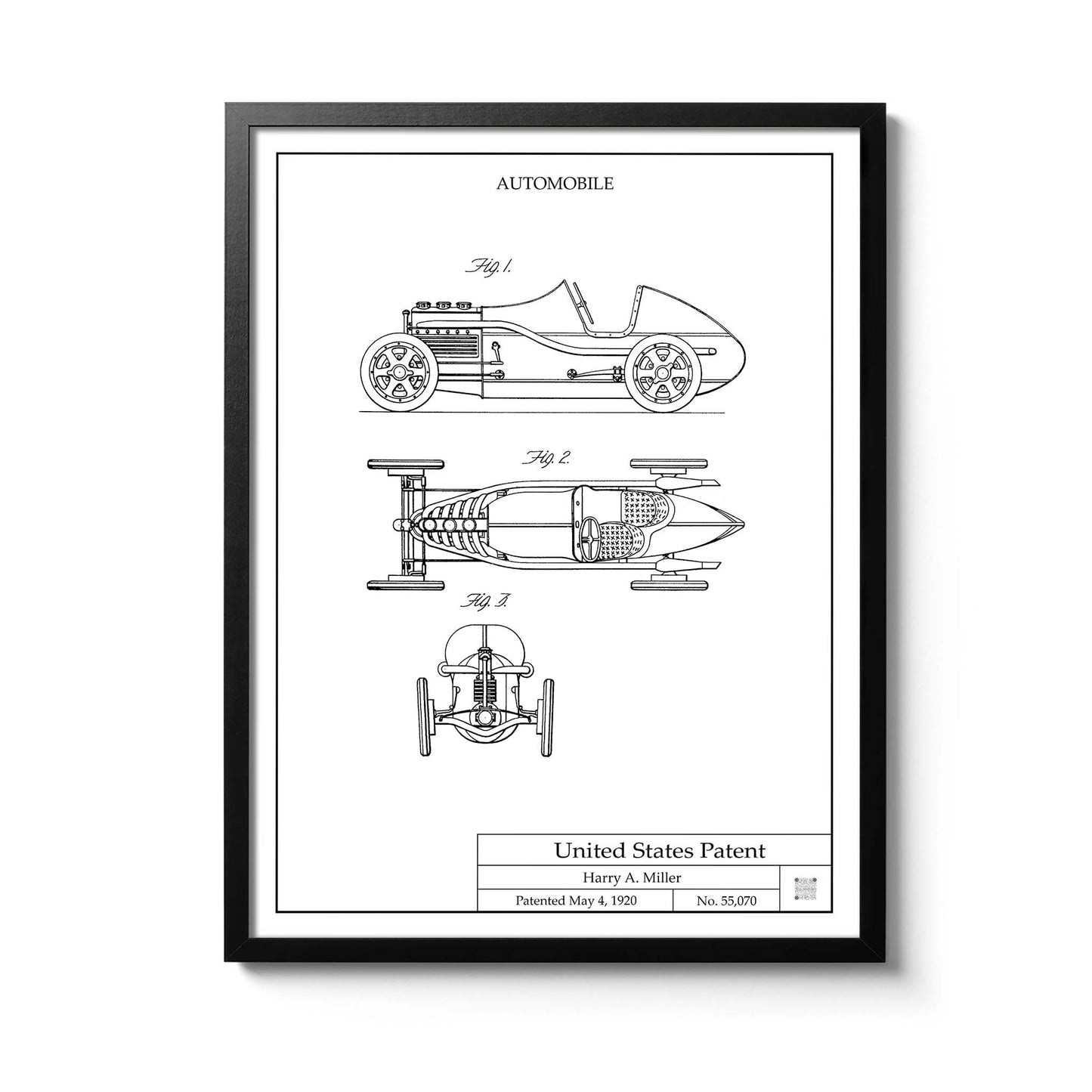 Affiche brevet Automobile