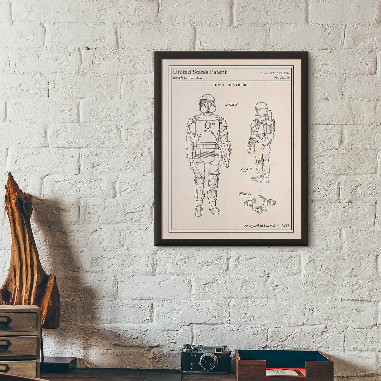 Décoration murale chambre Boba Fett