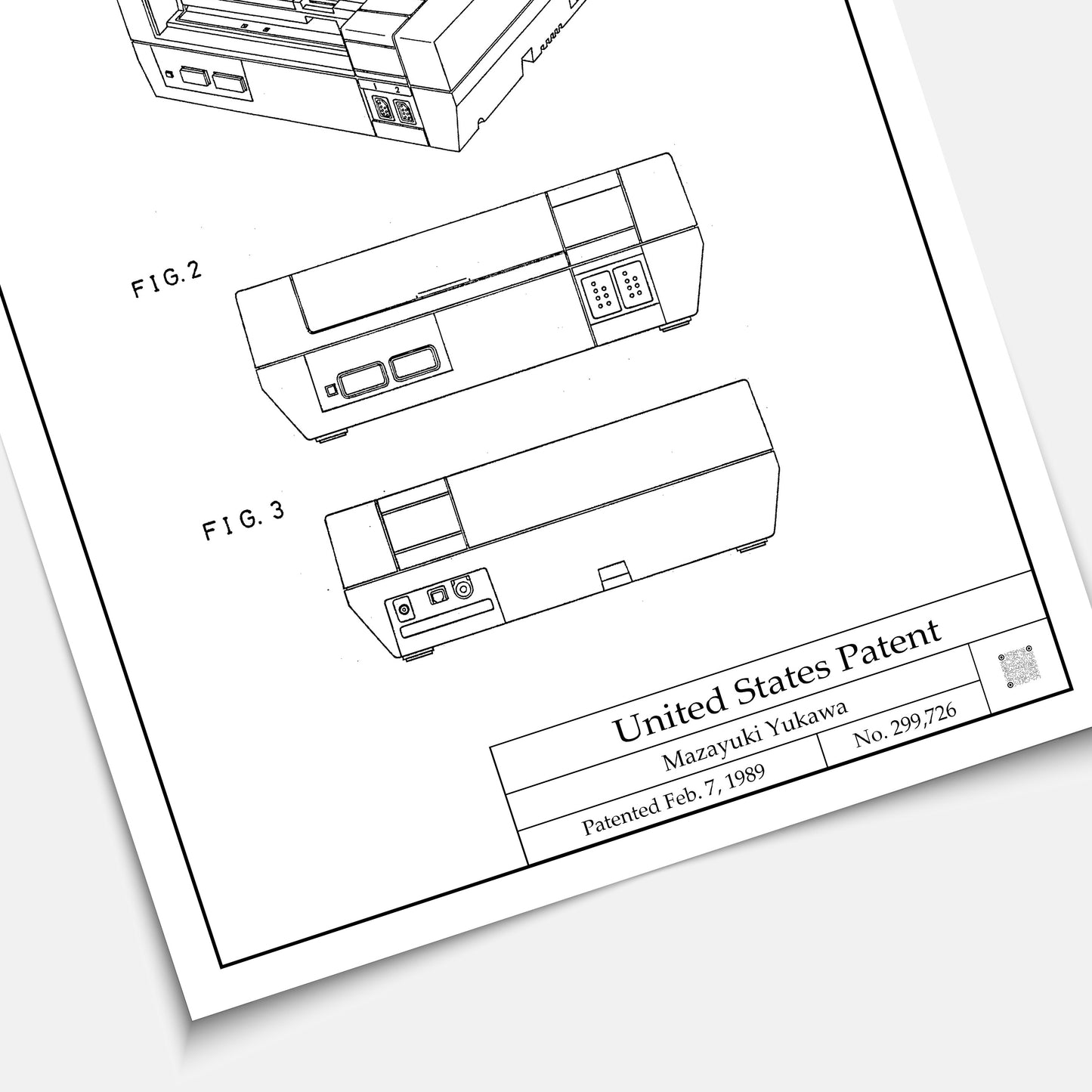 Affiche brevet Nintendo