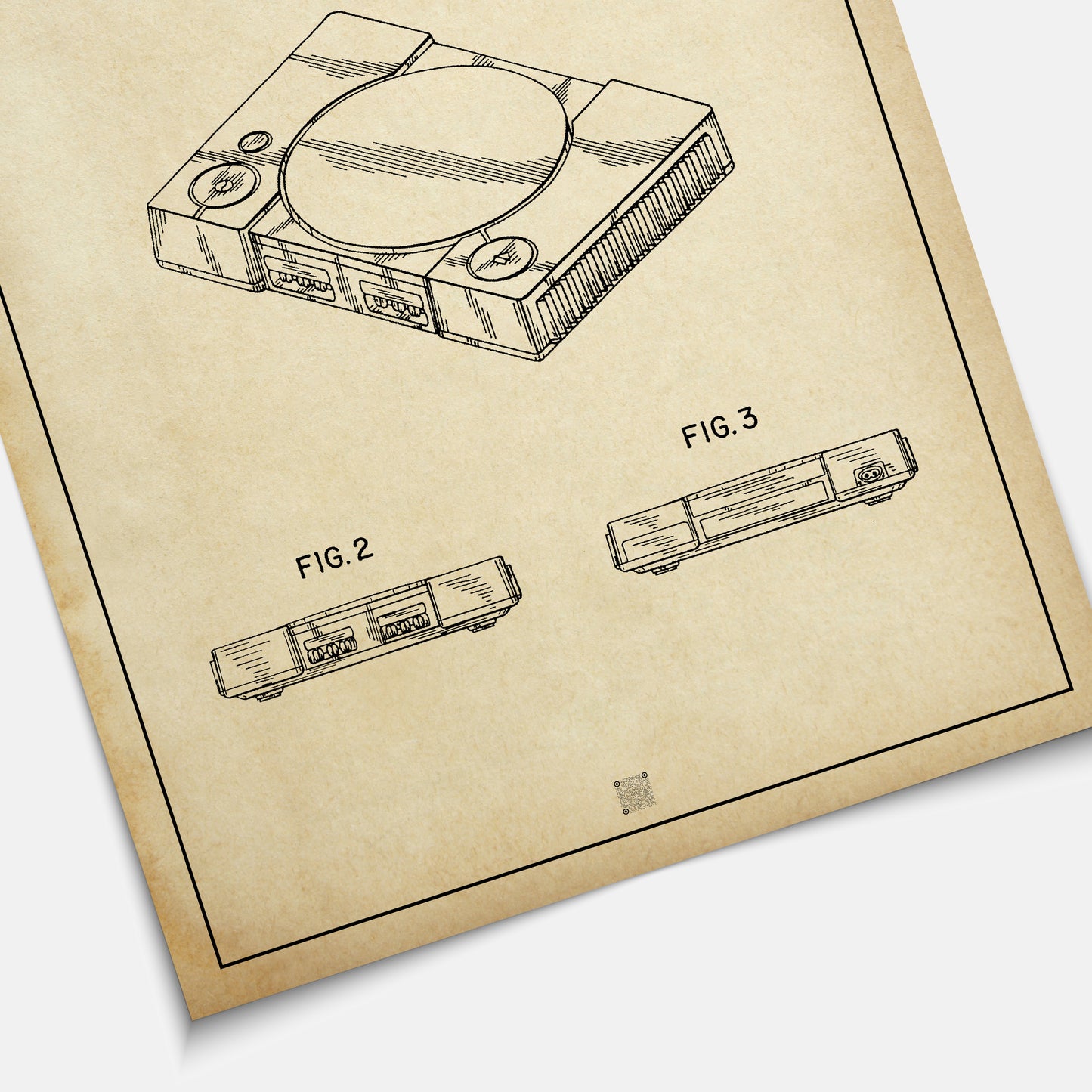 Affiche brevet PlayStation