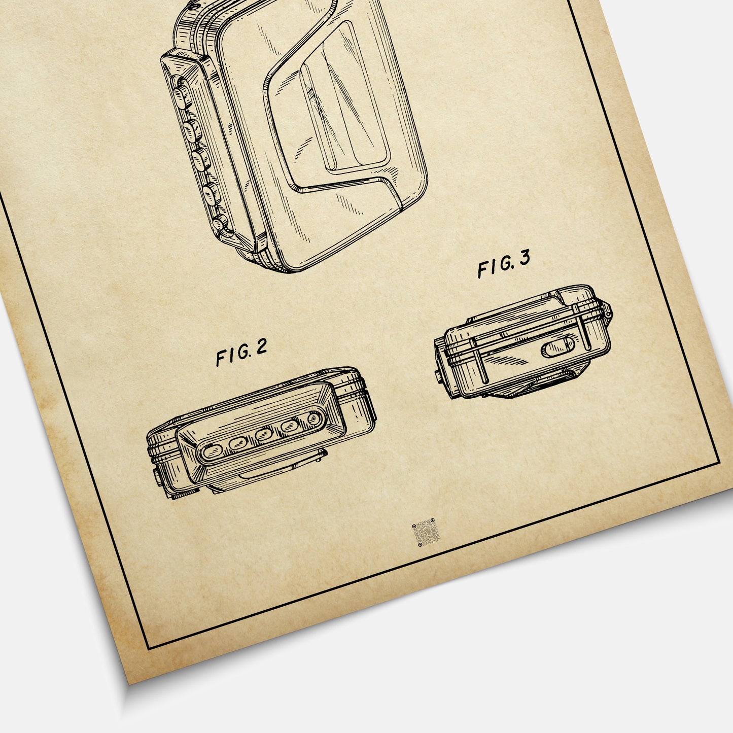 Affiche brevet Walkman