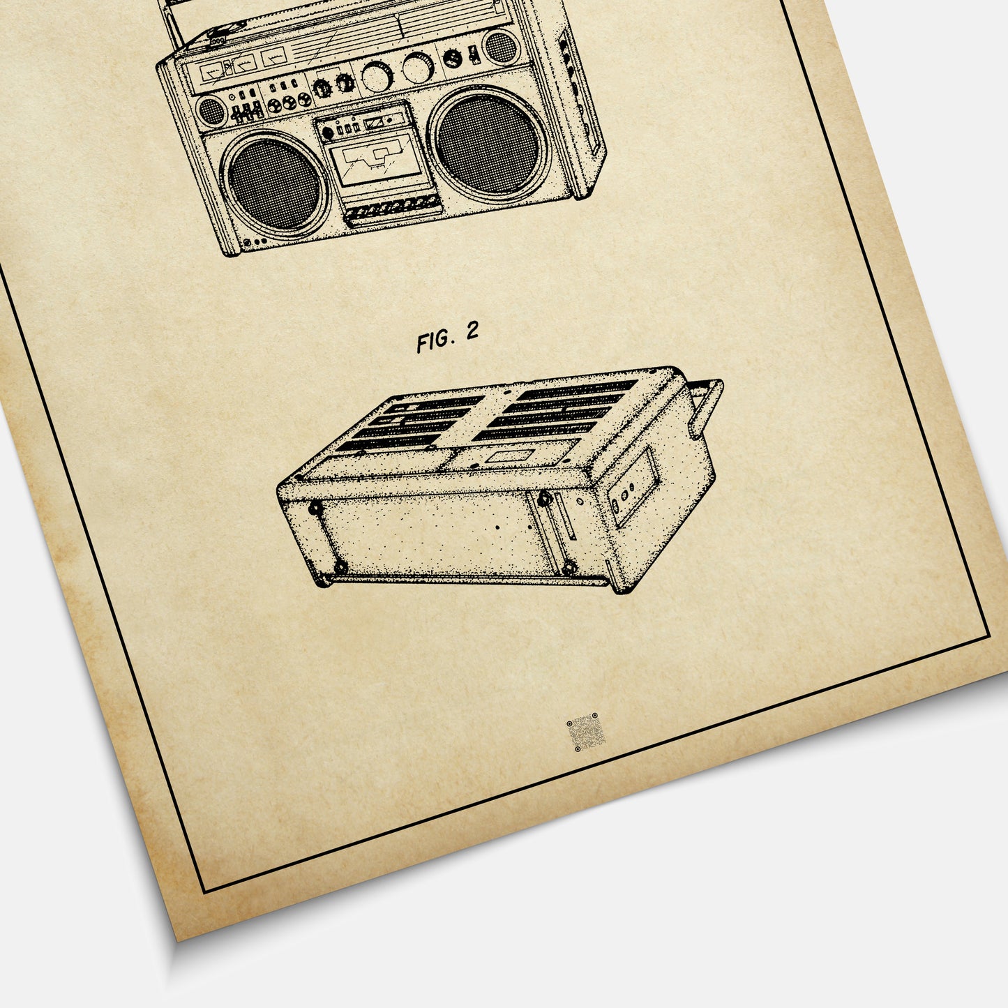 Affiche brevet Ghetto Blaster