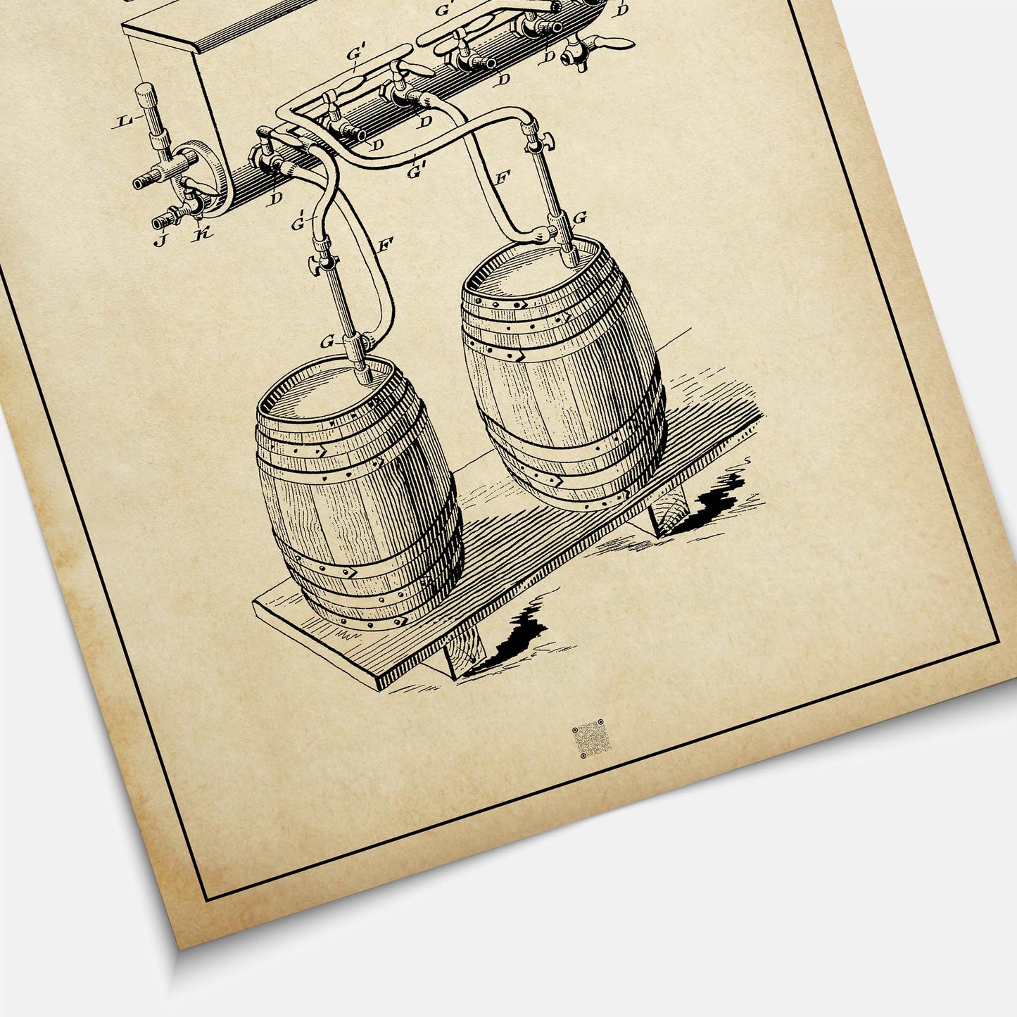 Affiche brevet Tireuse à Bières