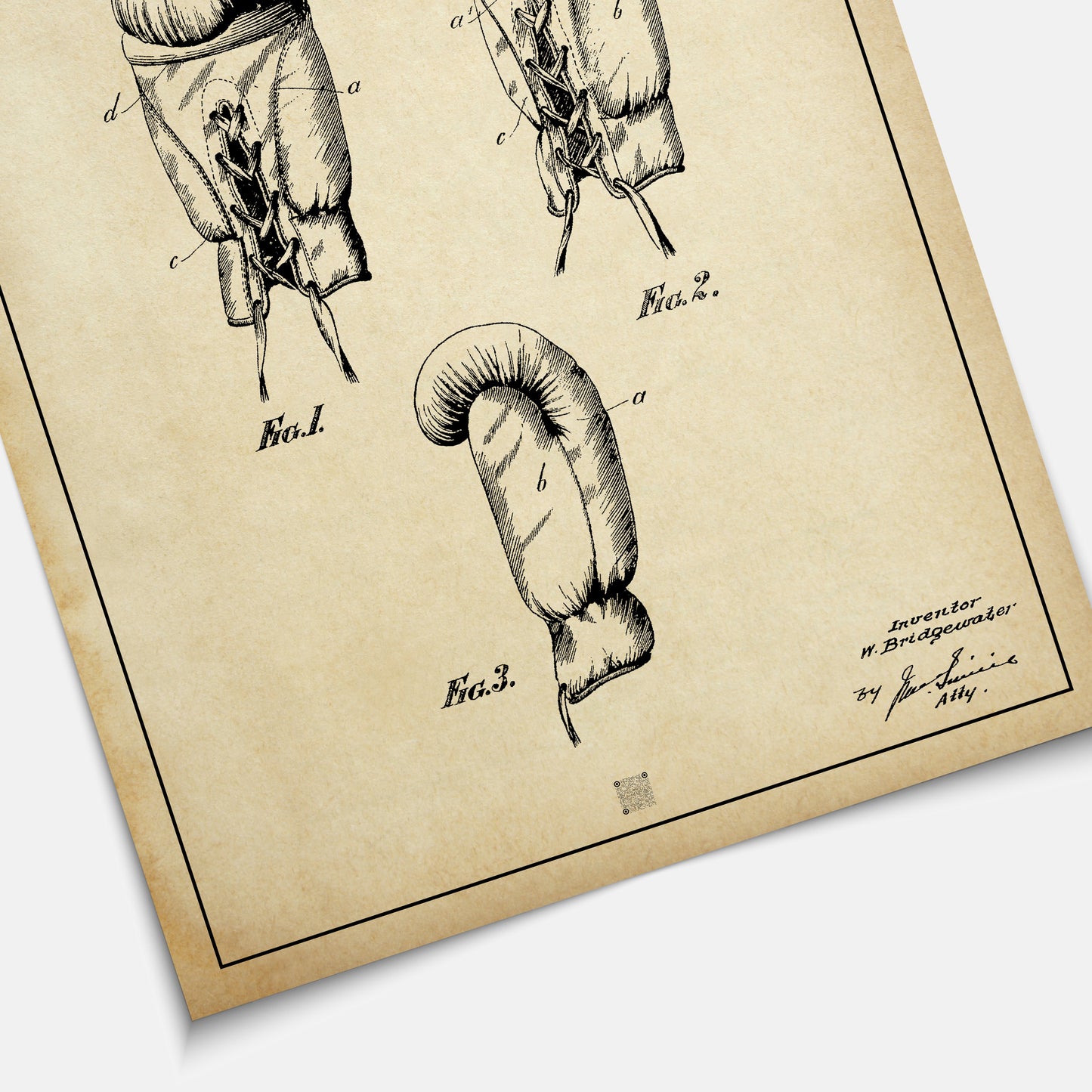 Affiche brevet Gants de Boxe