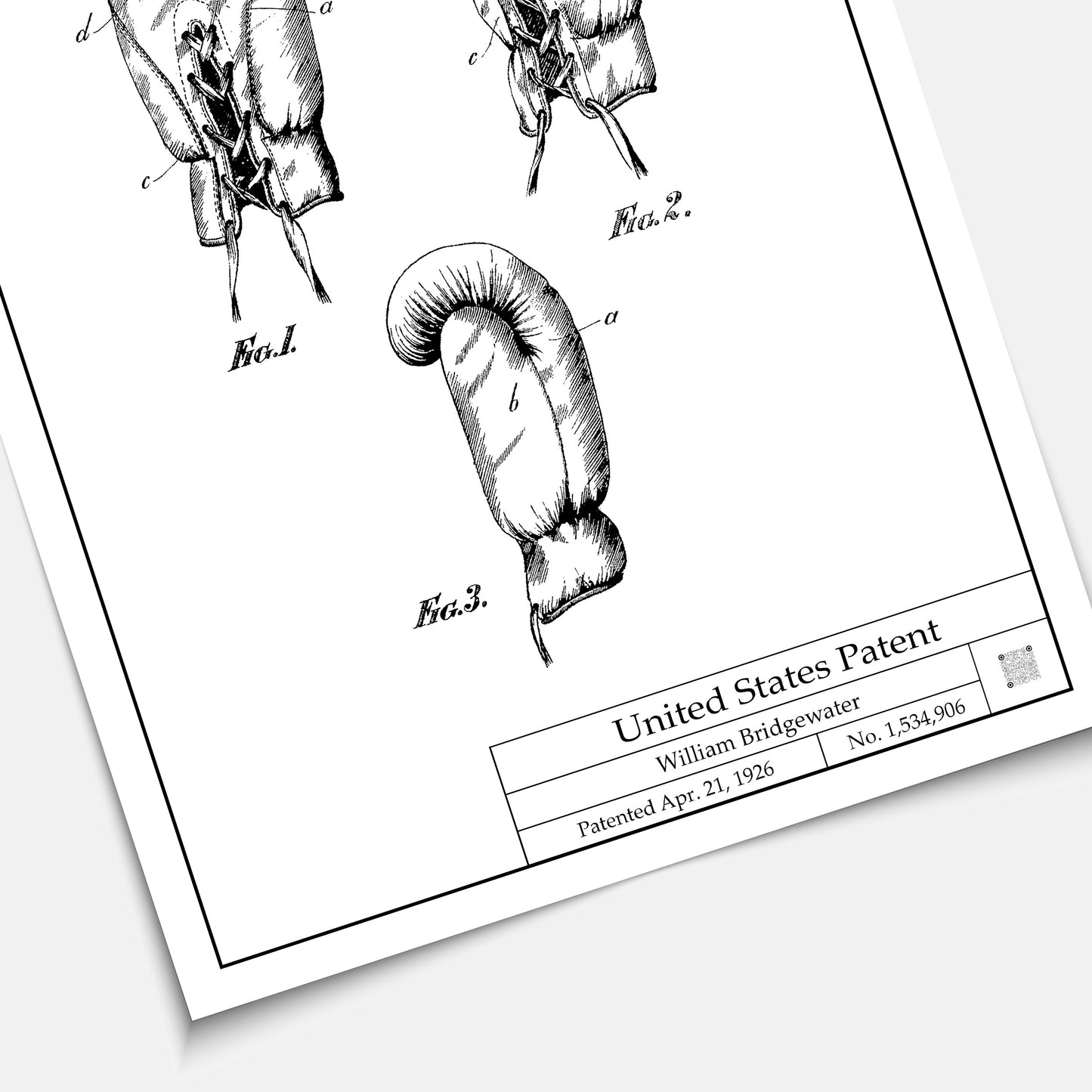 Affiche brevet Gants de Boxe