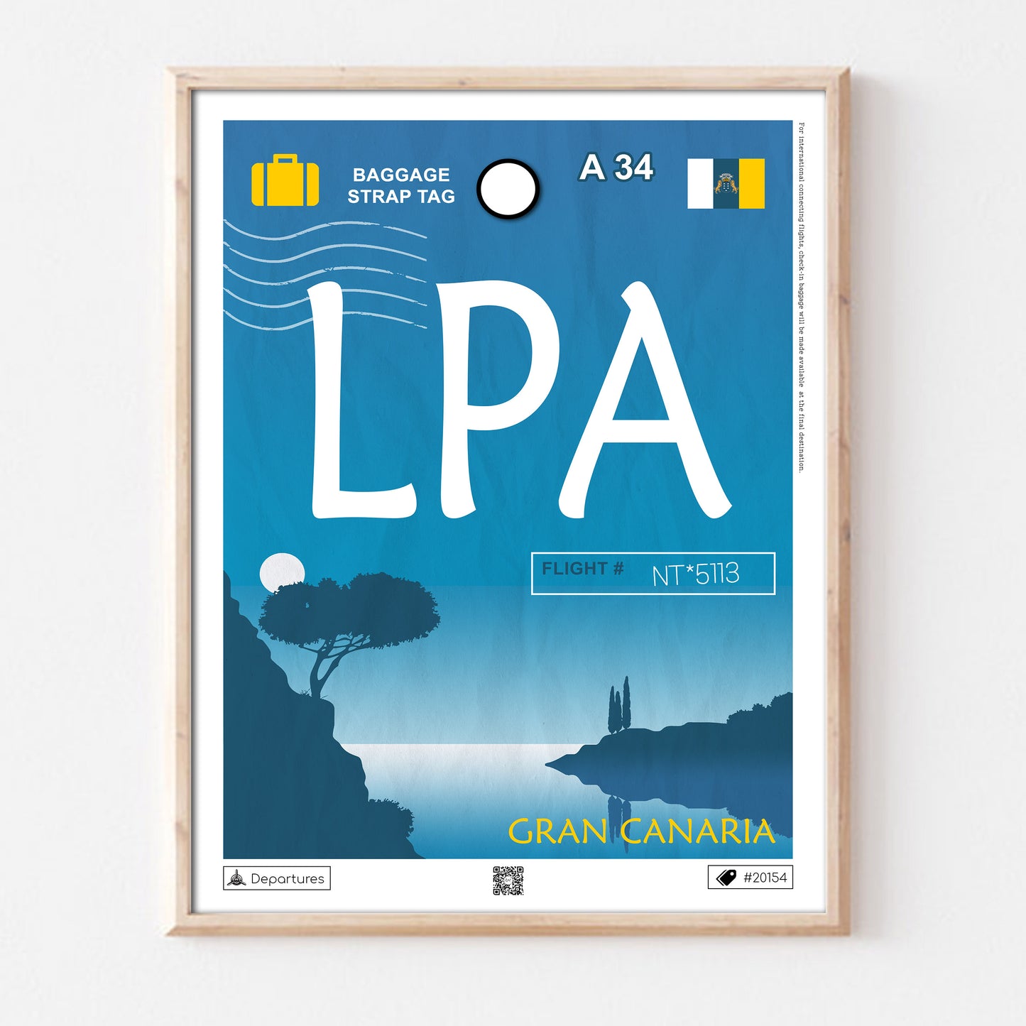 Affiche voyage iles des Canaries