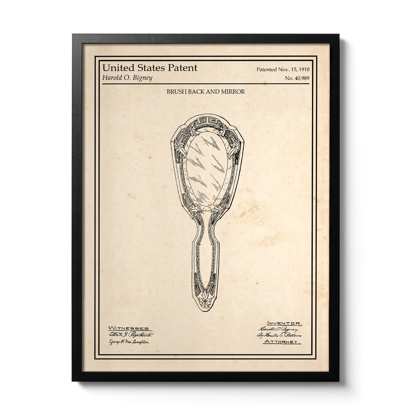 Cadre poster Miroir vintage