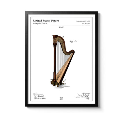 Affiche brevet Harpe
