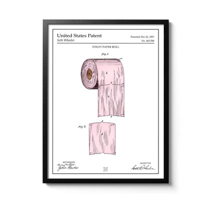 Affiche brevet Papier Toilette