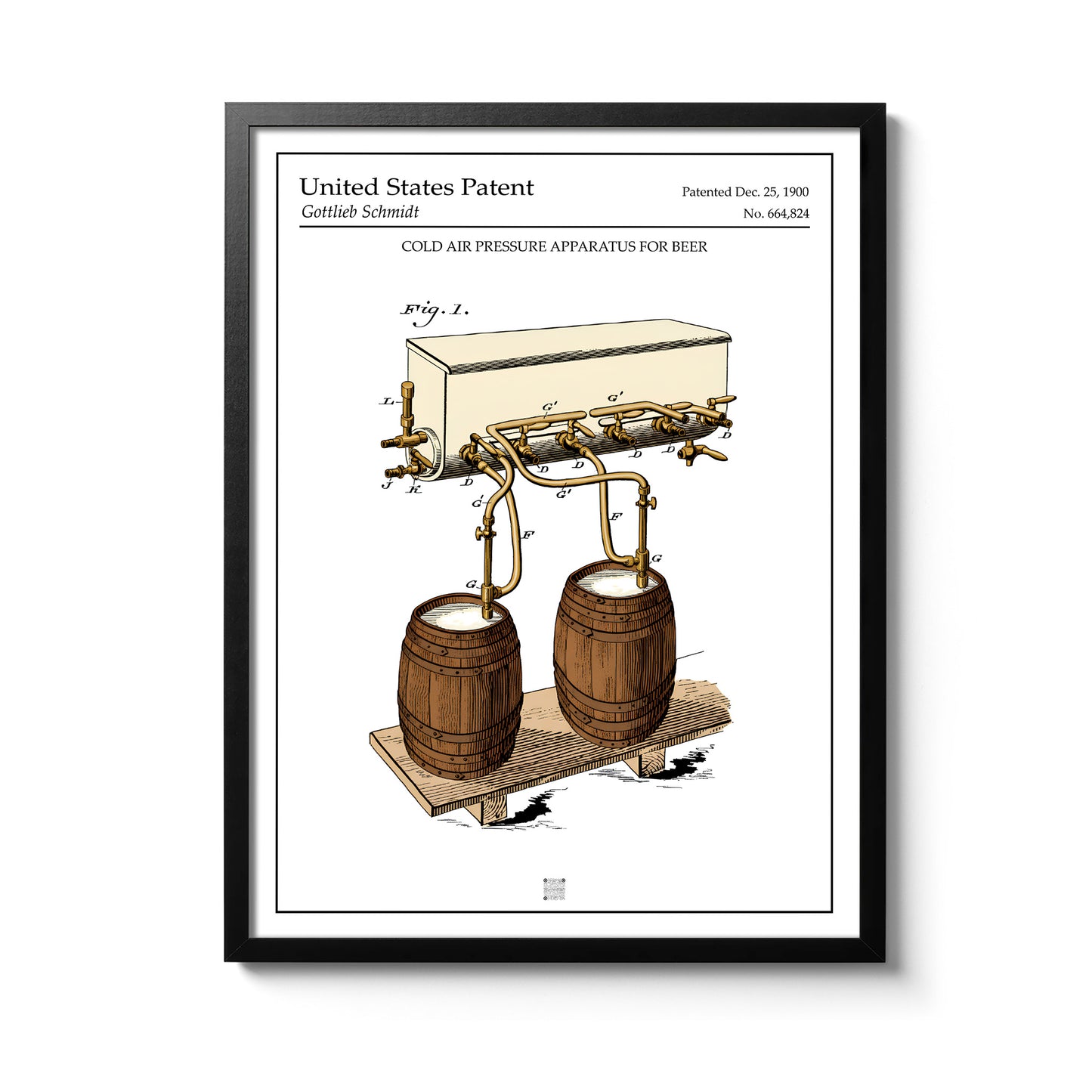 Affiche brevet Tireuse à Bières