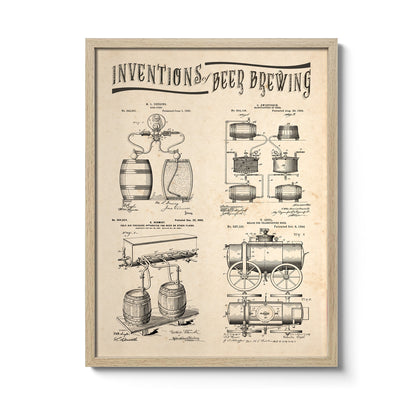 Affiche Inventions Brassage de Bière