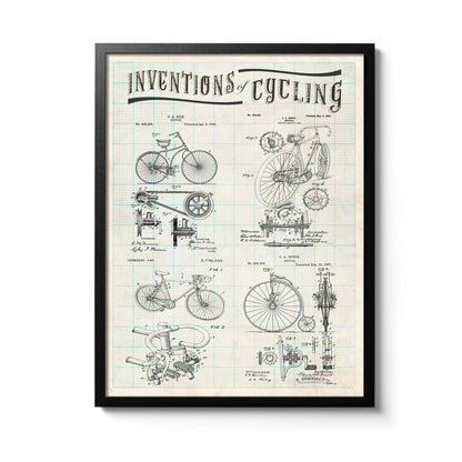 Affiche Inventions Cyclisme