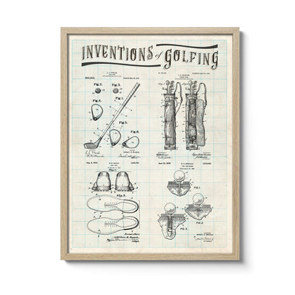 Affiche Inventions Golf