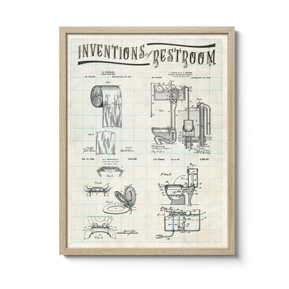 Affiche Inventions Toilettes