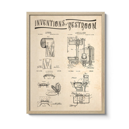 Affiche Inventions Toilettes