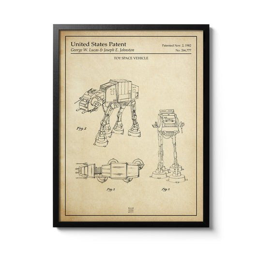 Affiche brevet  AT-AT Imperial Walker