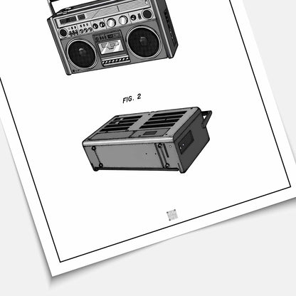 Affiche brevet Ghetto Blaster