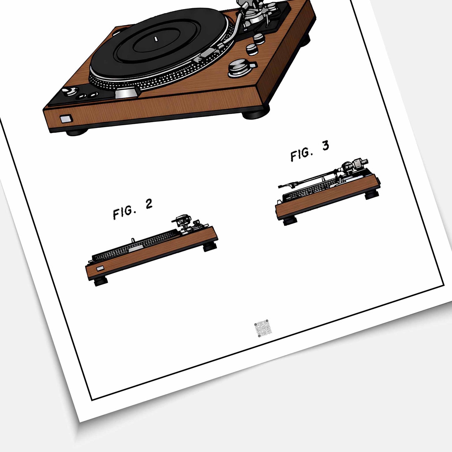 Affiche brevet Platine Vinyle